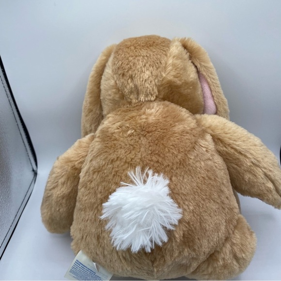 Build a Bear Rabbit Bunny Plush Light Brown Fluffy Tail Pink Feet Soft Stuffie - Picture 2 of 8